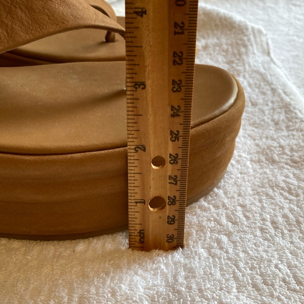 Free People Cognac Platform Thong Sandals - Picture 6 of 12